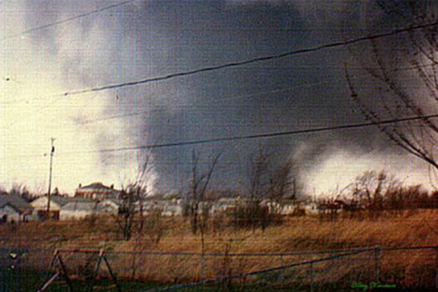 Tornado moving through Xenia. Photo credit unknown.